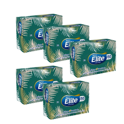 Kit Lenço De Papel Elite Softys 5 Pacotes - 150 Folhas Cada Menor preço em Kit Lenço De Papel Elite Softys 5 Pacotes - 150 Folhas Cada