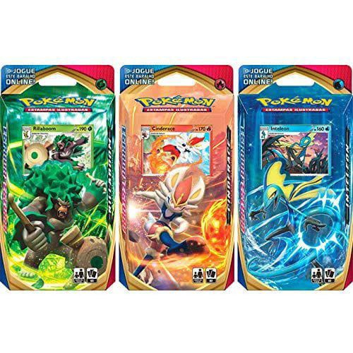 Cartas Pokémon Triple Pack Espada Escudo 11 Scorbunny Copag - Deck de  Cartas - Magazine Luiza