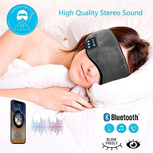 Tapa Olho Máscara Dormir Fone de Ouvido Bluetooth