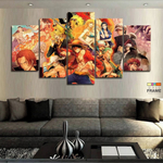 Quadro Decorativo Mosaico 5 peças Anime One Piece Luffy Pirata Desenho em  Promoção na Americanas