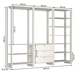 Guarda-Roupa Modulado Closet 10123 - Nova Mobile - Branco é boa?