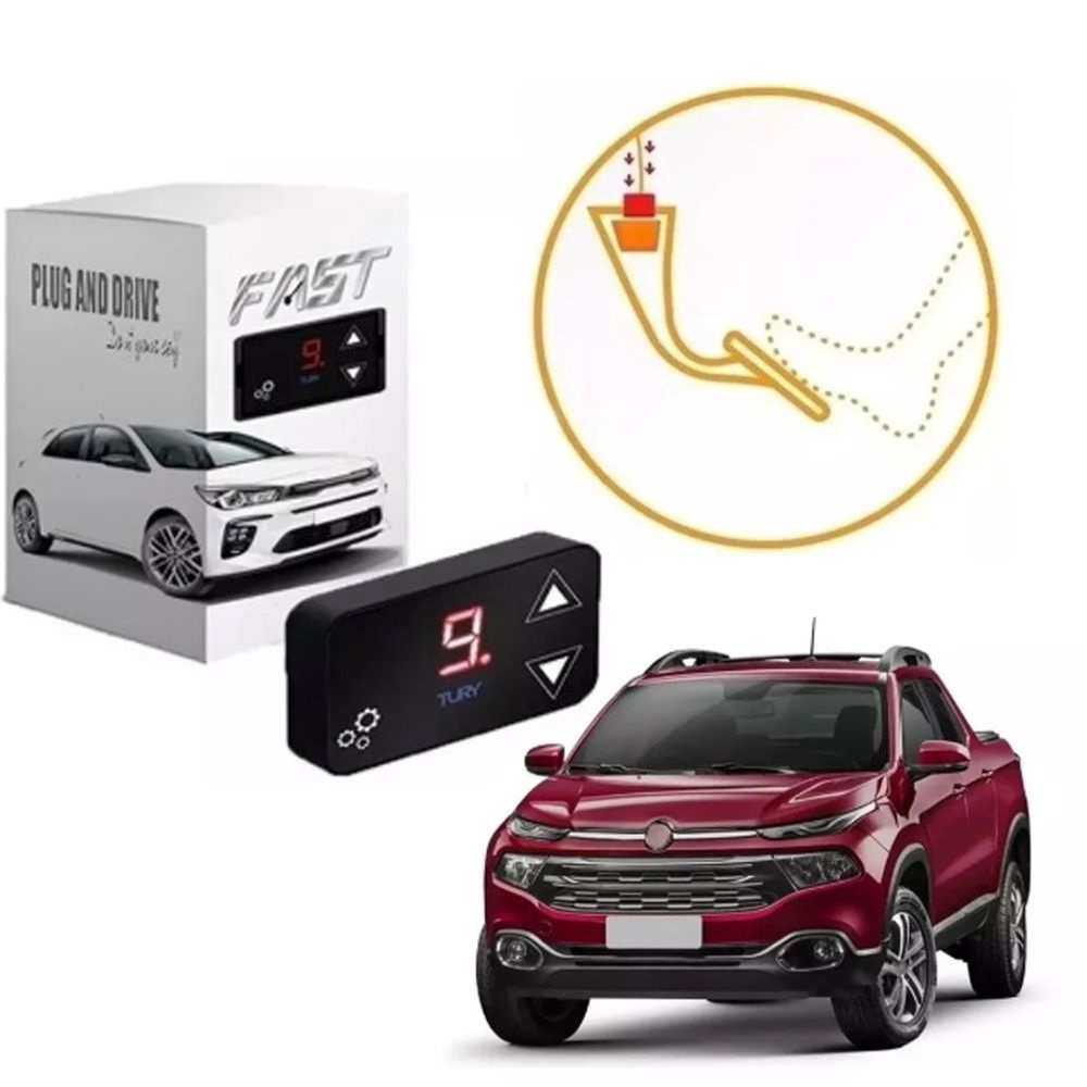 Pedal Fast Tury Reduz Atraso Delay Acelerador Fiat Toro em Promoção na  Americanas