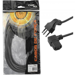 Cabo De Força Para Computador 90° 1,5M Tripolar Chip Sce Menor preço em Cabo De Força Para Computador 90° 1,5M Tripolar Chip Sce