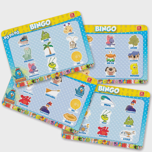 Jogo de Bingo - Galinha Pintadinha - 61 Peças - Brincadeira de Criança em  Promoção na Americanas