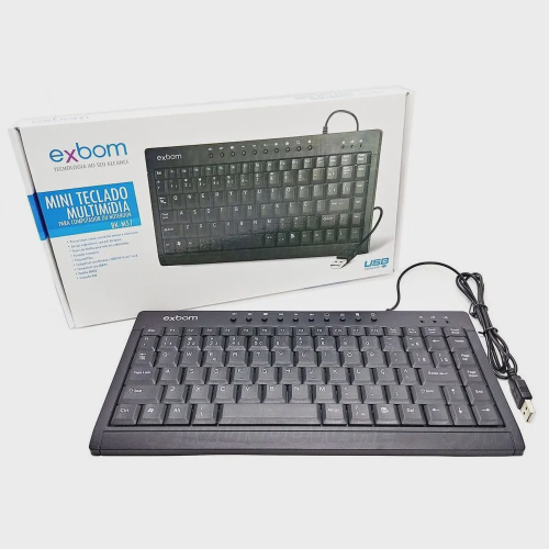 Mini Teclado Usb Multimídia Abnt2 Preto Exbom Bk M57 Em Promoção Na Americanas 1195