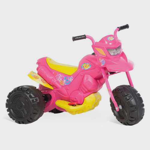 Moto Motinha Elétrica Menina Sprint Turbo Rosa Brinquedo Infantil