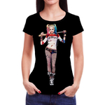 Camiseta da Arlequina coringa blusa Esquadrão harley quinn em Promoção na  Americanas