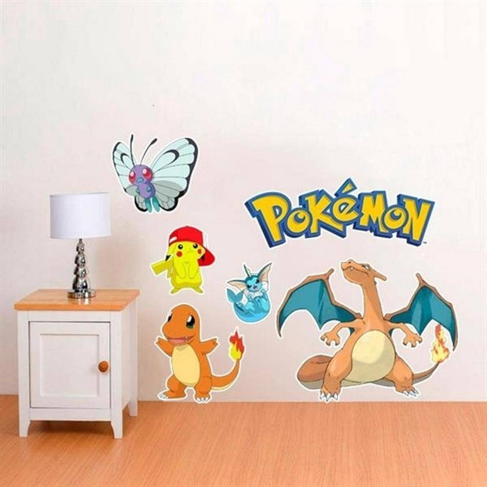 Adesivo de Parede Infantil Pokémon - Pequeno 63x50cm em Promoção na  Americanas