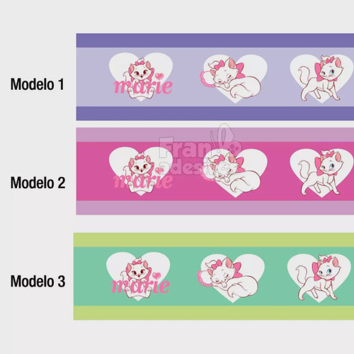Adesivo Decorativo Faixa para quarto infantil Gatinha Marie em Promoção na  Americanas