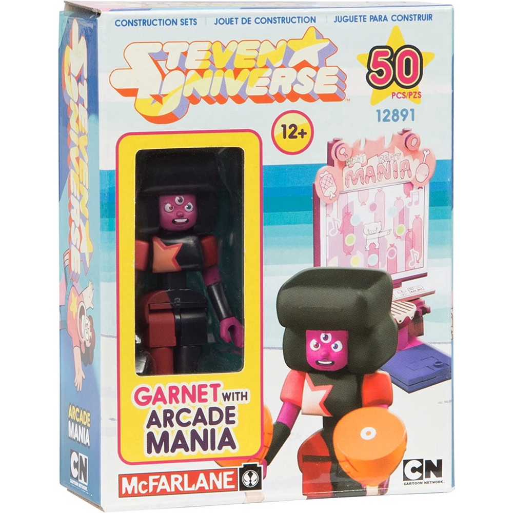 Boneco Steven Universo Garnet Arcade Mania Micro Construction Set McFarlane  50 peças no Shoptime