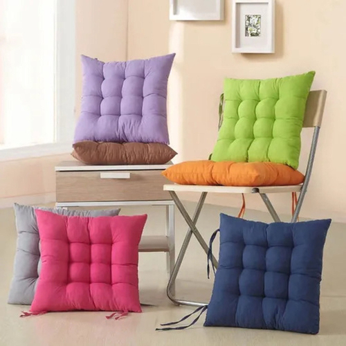 Assento Para Cadeira Futon - Azul Turquesa Quadrada Decoração Sala Almofada Pallet Sofá - Imagem 2