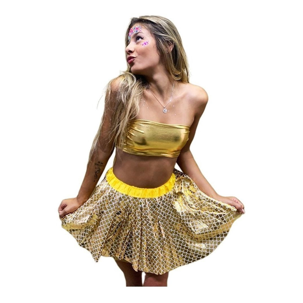 Fantasia para carnaval com saia hot sale de tule