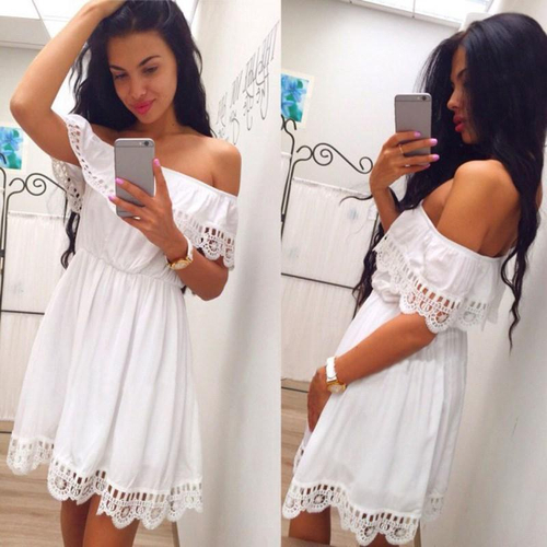 vestido branco moda praia