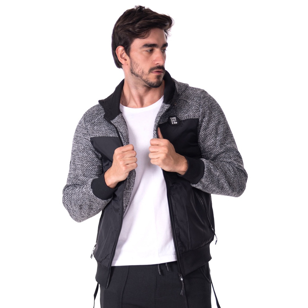 Jaqueta Tactel Masculina Com Bolsos E Capuz Gangster – P Ao Gg No Shoptime