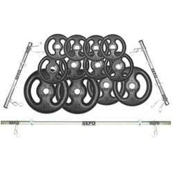 Kit Anilhas Ferro Fundido 50 Kg + Barras com Presilhas é boa?