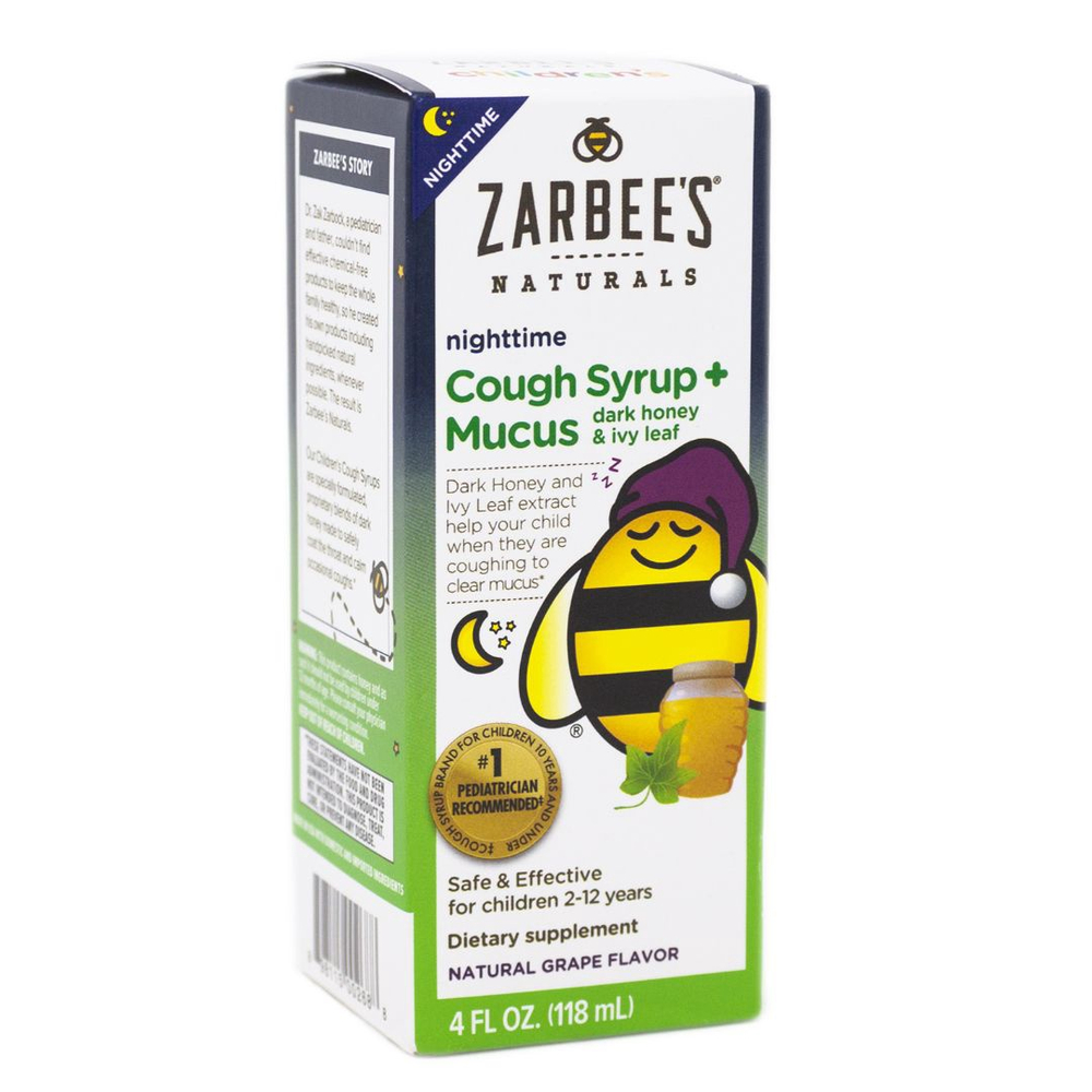 Zarbee's - Xarope Para A Tosse Infantil + Muco Sabor De Uva