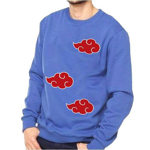 Blusa Moletom Naruto Nuvem Akatsuki Anime Canguru em algodão