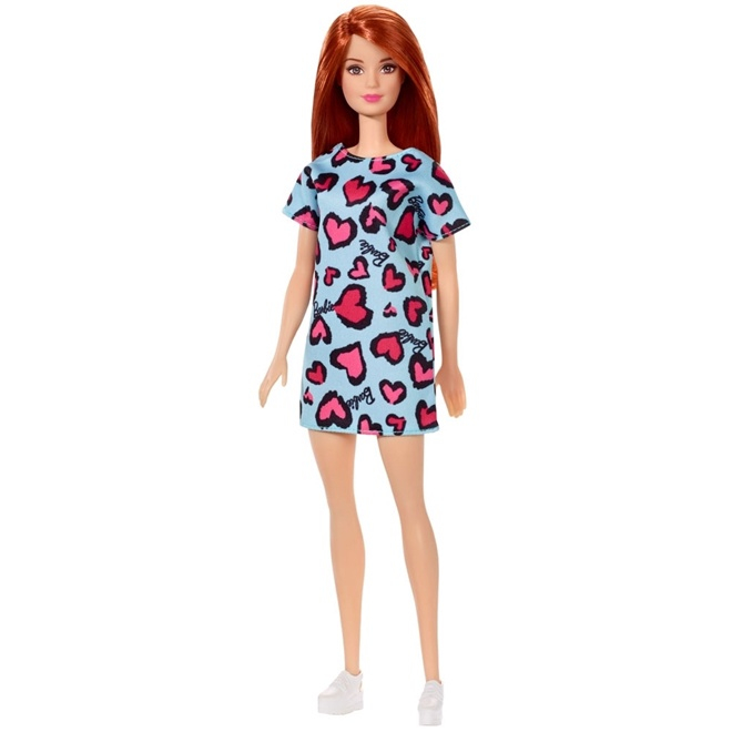 Barbie antiga vestido azul