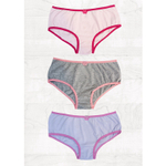 Calcinha infantil Tampinha kids - Kit com 3 peças - Modelo caleçon (3022)