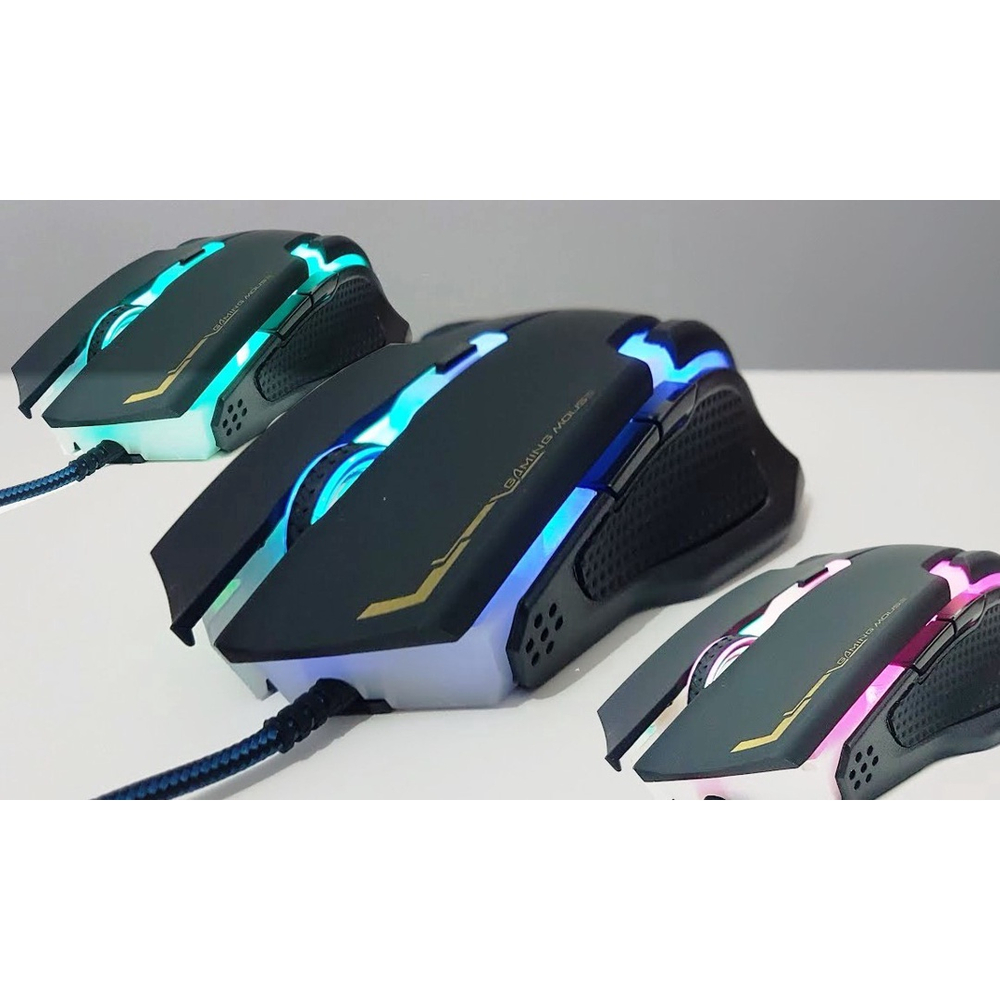 Mouse Gamer Óptico B-Max Pc Notebook Usb 3200 Dpi A-9 Com 6 Botões Leds ...