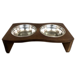 Comedouro Madeira Com 2 Potes Em Inox Para Pet Cachorro Gato é ruim? Comedouro Madeira Com 2 Potes Em Inox Para Pet Cachorro Gato é boa?
