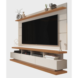 Rack com Painel Vivare Off White com Freijó - Germai Móveis é boa?