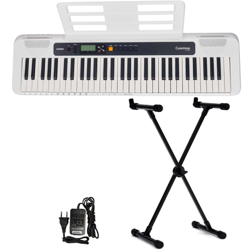 Kit Teclado Casio CT-S200 Branco + Pedal Stand - Koala Music