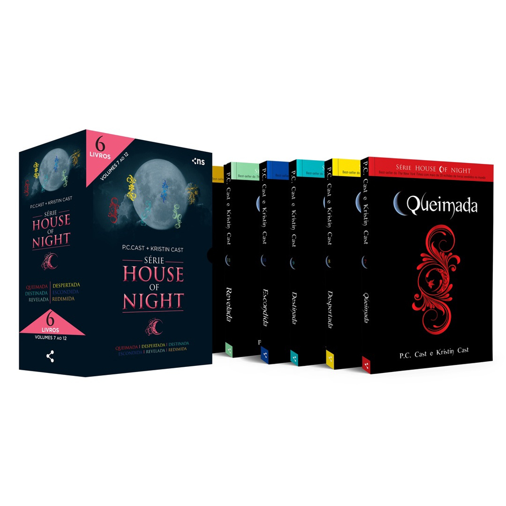 Livro Box House of Night Coleção completa v.2 (livros 7 a 12