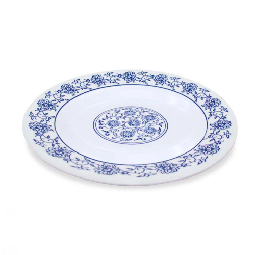 Kit 20 Pratos Fundos 25cm em Melamina/Plastico Decorado Branco - Imagem 4