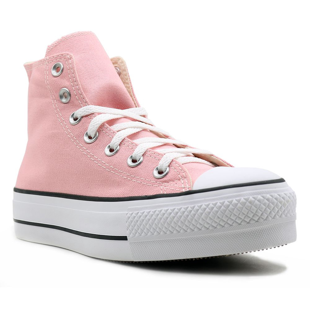 All Star Plataforma Cano Alto Branco - Pink Wave Store