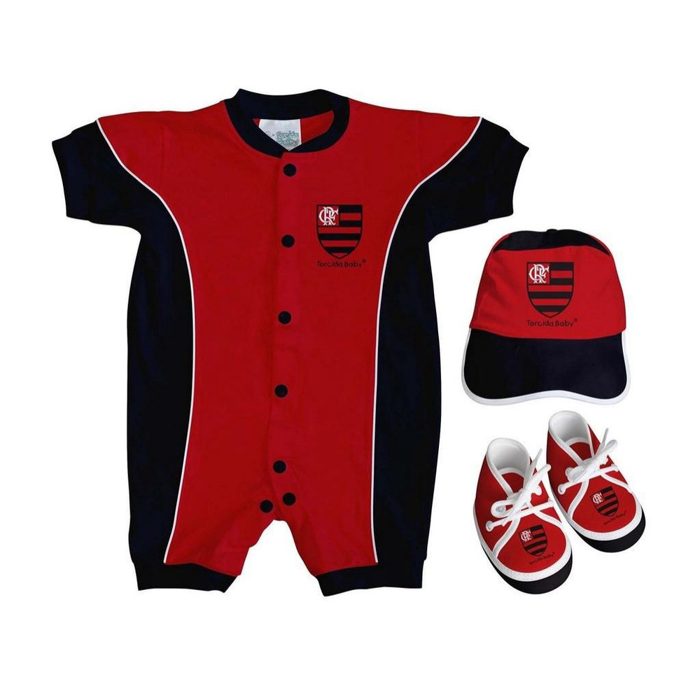 Kit Pai Mãe e Filho Flamengo (3 peças)