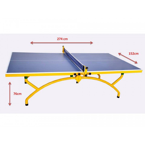 Qual o tamanho de uma mesa de ping pong?