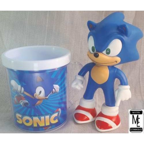 Boneco Sonic De Pelúcia + Boneco Vinil 16 Cm E Caneca 350 Ml em Promoção na  Americanas