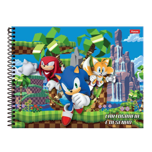 Caderno de Desenho - Sonic