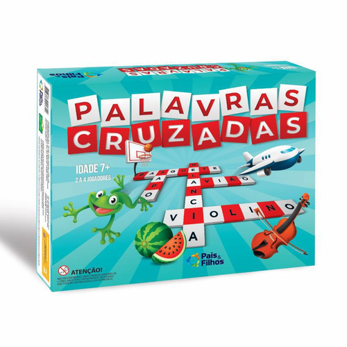 Jogo palavras cruzadas cruzadinha infantil - pais E filhos em Promoção na  Americanas