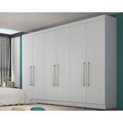 Guarda Roupa Europa Alba 6 Portas e 4 Gavetas Branco Menor preço em Guarda Roupa Europa Alba 6 Portas e 4 Gavetas Branco