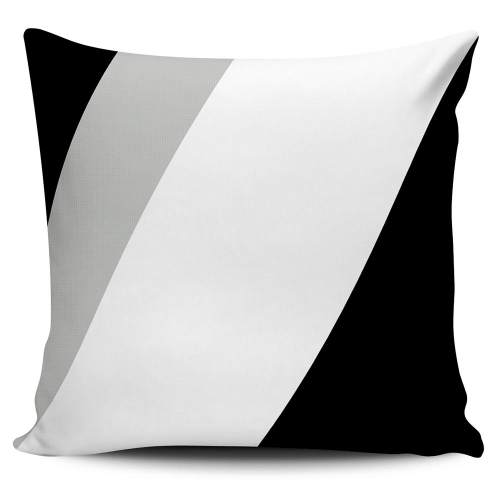 Kit 4 Almofadas decorativas Abstrata Preto e Branca 45x45cm - Imagem 4