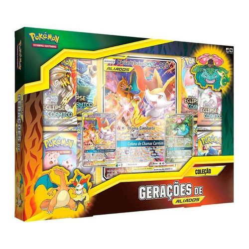 Carta Pokémon Charizard E Braixen Gx Jumbo Extra Grande