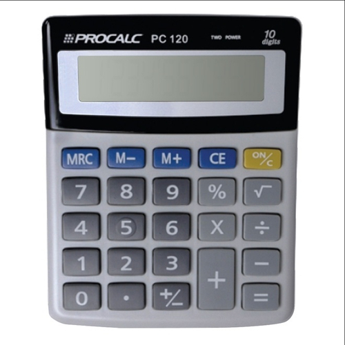 Calculadora De Mesa Procalc Pc D Gitos Preto E Cinza Em Promo O