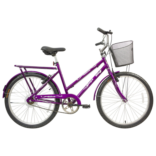 MG Bicicletas - Bicicleta aro 24 feminina , com cesta 