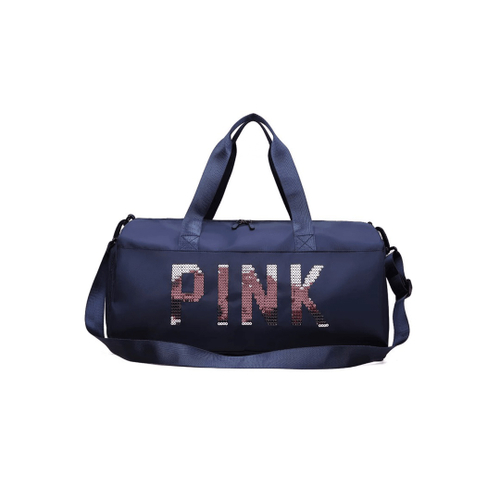 pink canvas duffle bolsa