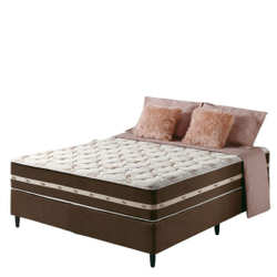 Conjunto Colchão + Box Casal Queen Size Molas Superlastic Classic 150X200X63cm - Megasul Menor preço em Conjunto Colchão + Box Casal Queen Size Molas Superlastic Classic 150X200X63cm - Megasul