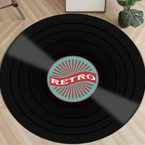 Tapete redondo vinil clearance
