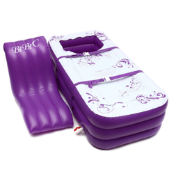 Menor preço em 2 em 1 Inflável Adulto pvc Quente Banho Banheira Dobrável Interior spa banho Banheira