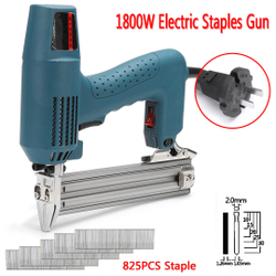1800 W 45 pçs/min Elétrico Staple Gun Reto Prego Uso Especial 45/min Ferramenta de Trabalhar Madeira + 825 Prego Menor preço em 1800 W 45 pçs/min Elétrico Staple Gun Reto Prego Uso Especial 45/min Ferramenta de Trabalhar Madeira + 825 Prego