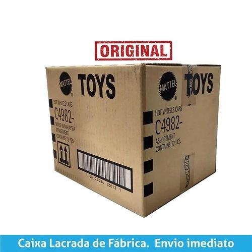 Caixa Com 10 Carrinhos Hot Wheels Sortidos - Mattel C/1 Raro