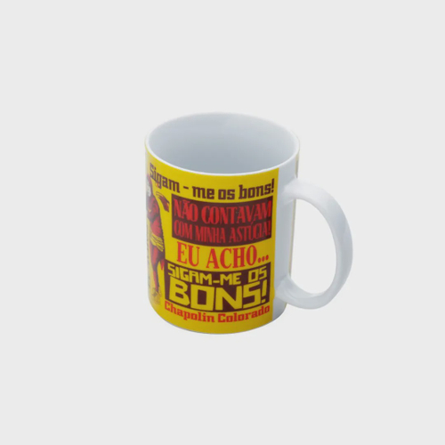 Caneca Porcelana Ch Chapolin Frases Fd Amarelo 300ml em Promoção na  Americanas