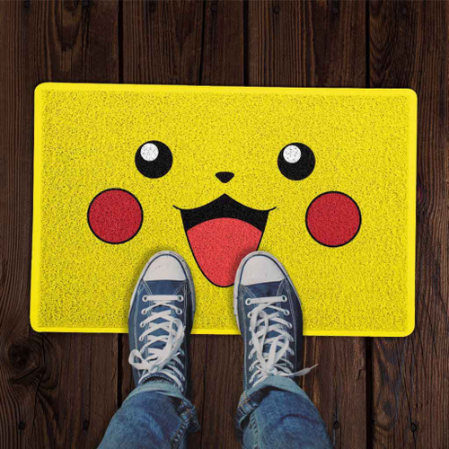 Capacho Pikachu Desenho Pokémon Lavável 60x40cm em Promoção na