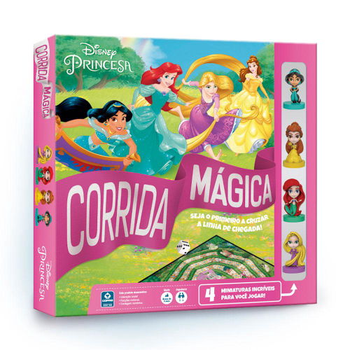 Jogo de Tabuleiro Corrida Mágica Princesas Disney