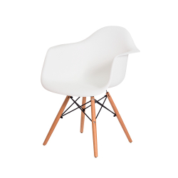 Cadeira Eiffel Eames daw c/Braço Branca Base Madeira Sala Cozinha Jantar é boa?